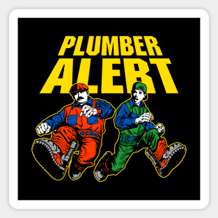 PLUMER ALERT SECOND-WARNING / Black variant Magnet